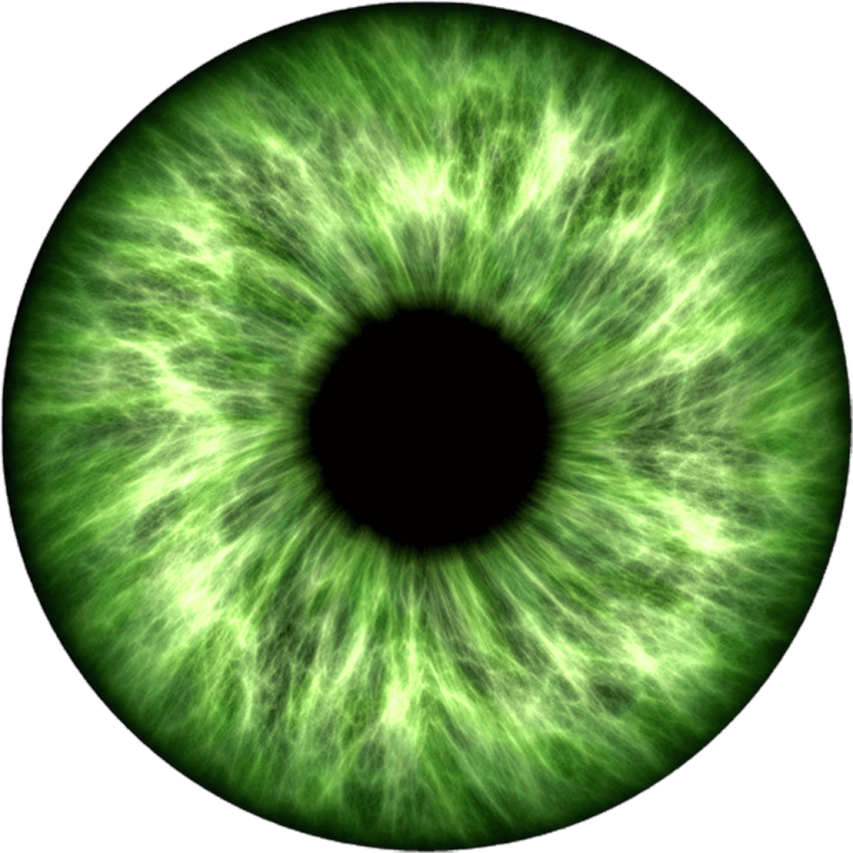 an image of a green eye