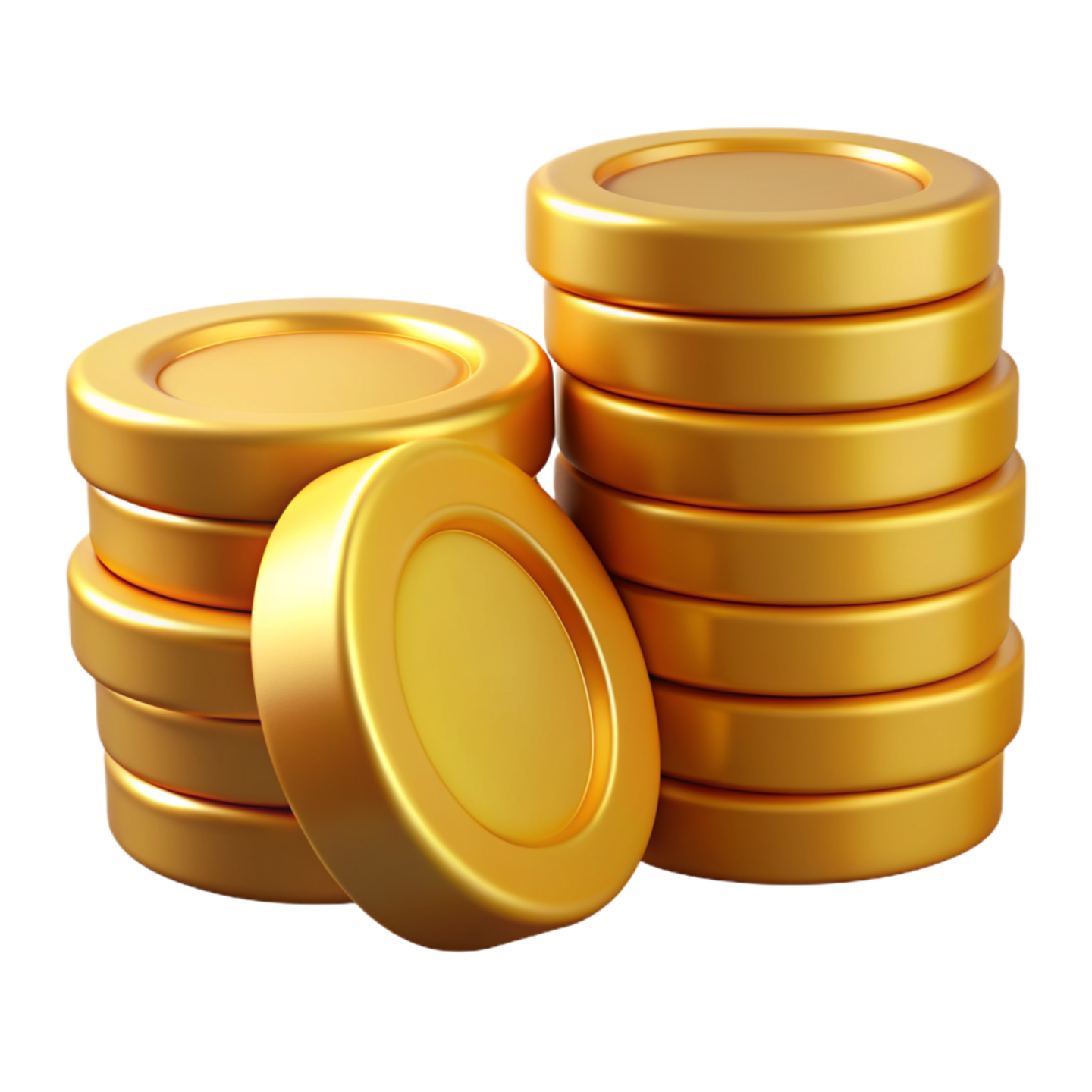 a stack of gold coins