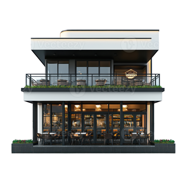 a 3d rendering of a modern house