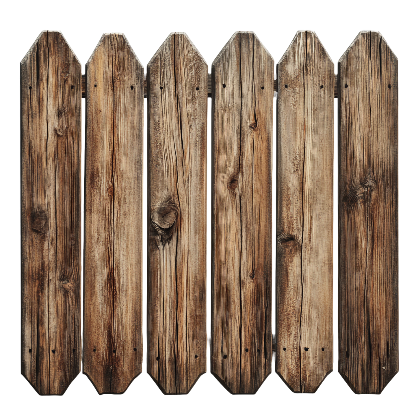 a wooden fence on a white background