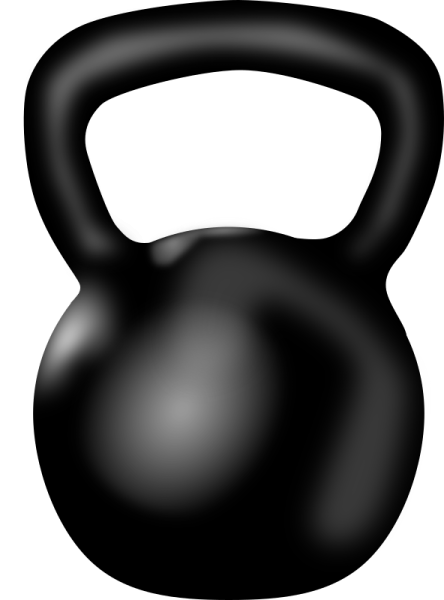 a black kettle on a white background
