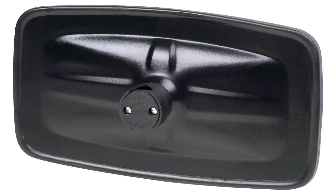 a black plastic door handle for a car