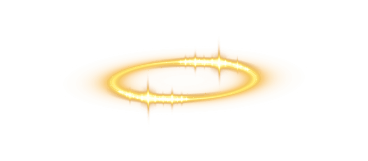 a ring of light on a white background