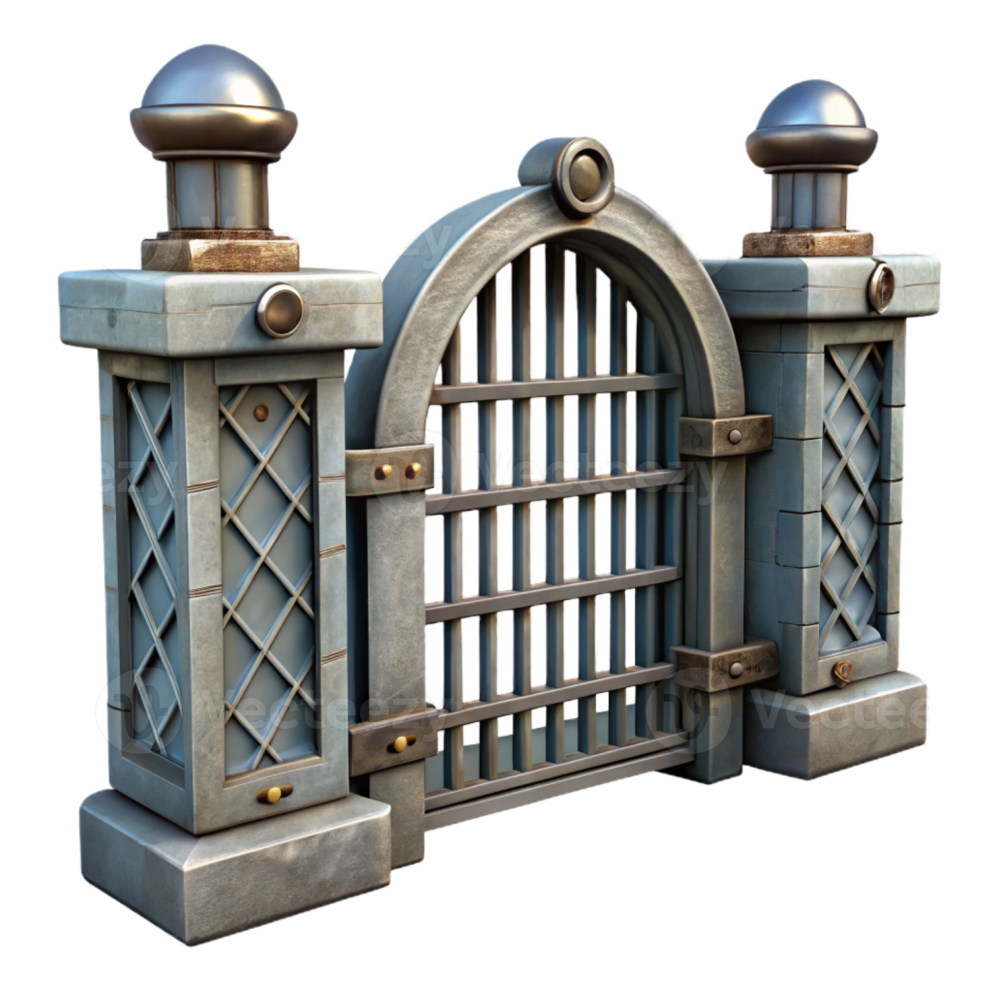 a gate that is made out of metal and wood