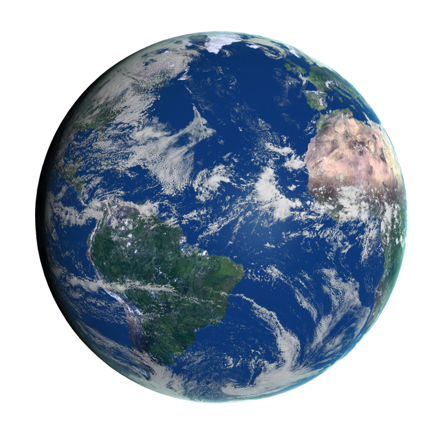 a picture of the earth on a white background