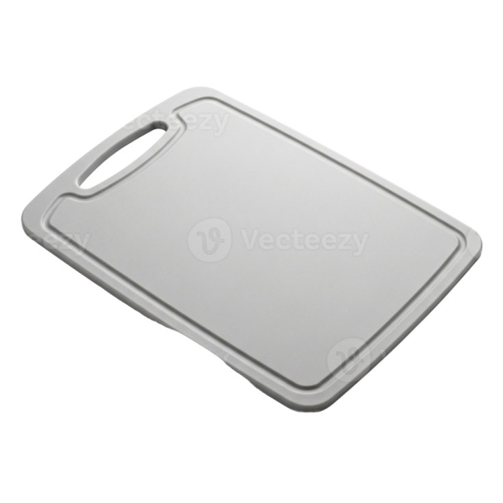 an image of a gray cutting board