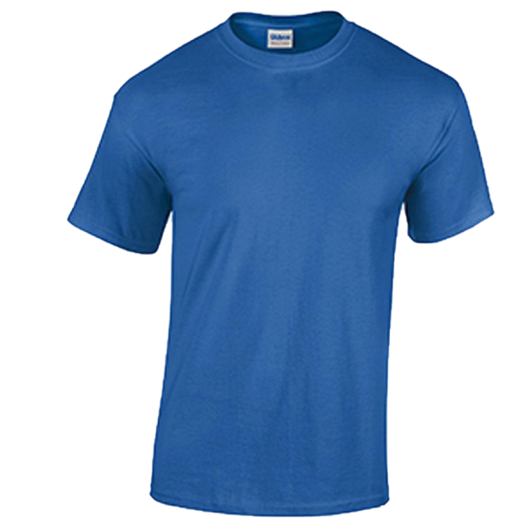 a blue t - shirt on a white background