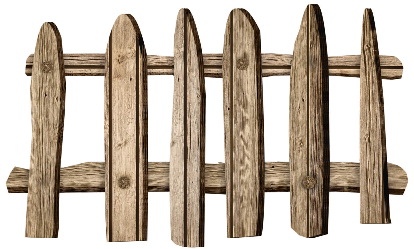 a wooden fence on a white background