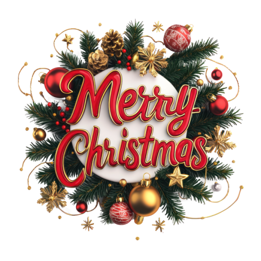 a christmas wreath with the words merry christmas