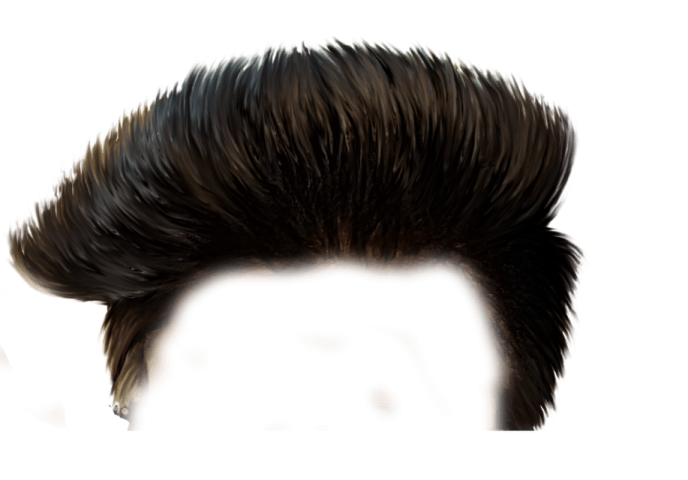 a close up of a man's hair