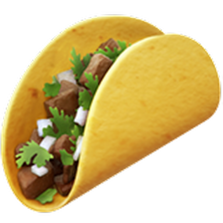 a yellow tacoa filled with meat and vegetables