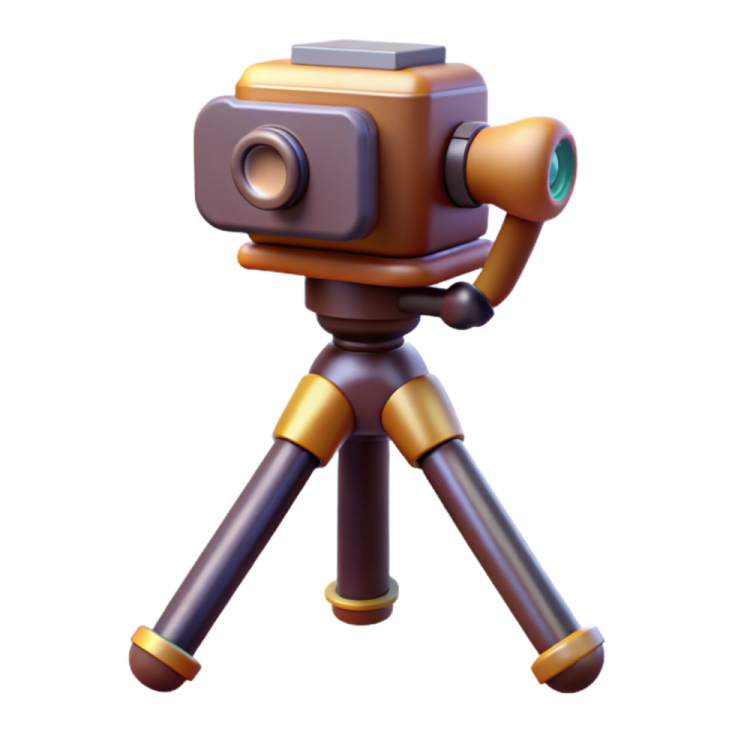 a camera on top of a tripod