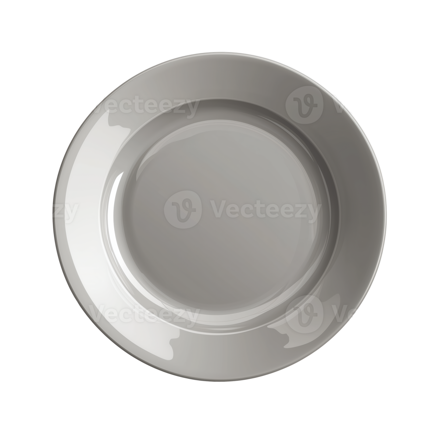 an empty plate on a white background