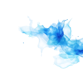 blue smoke on a white background