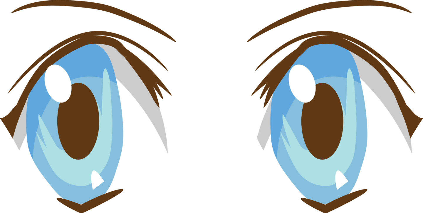 the eyes of a woman with blue eyes and brown eyebrows