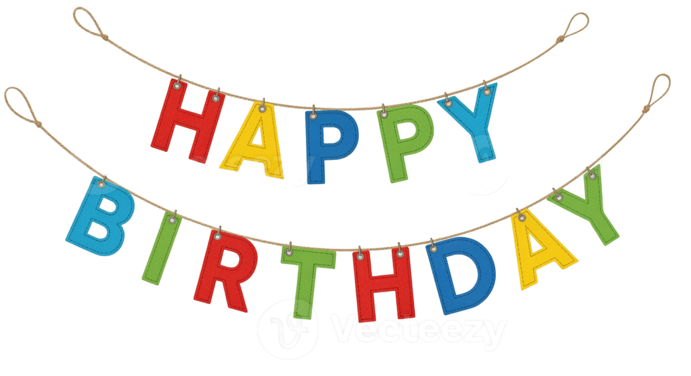 happy birthday bunting banner