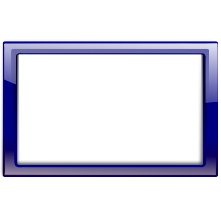 a blue frame on a white background