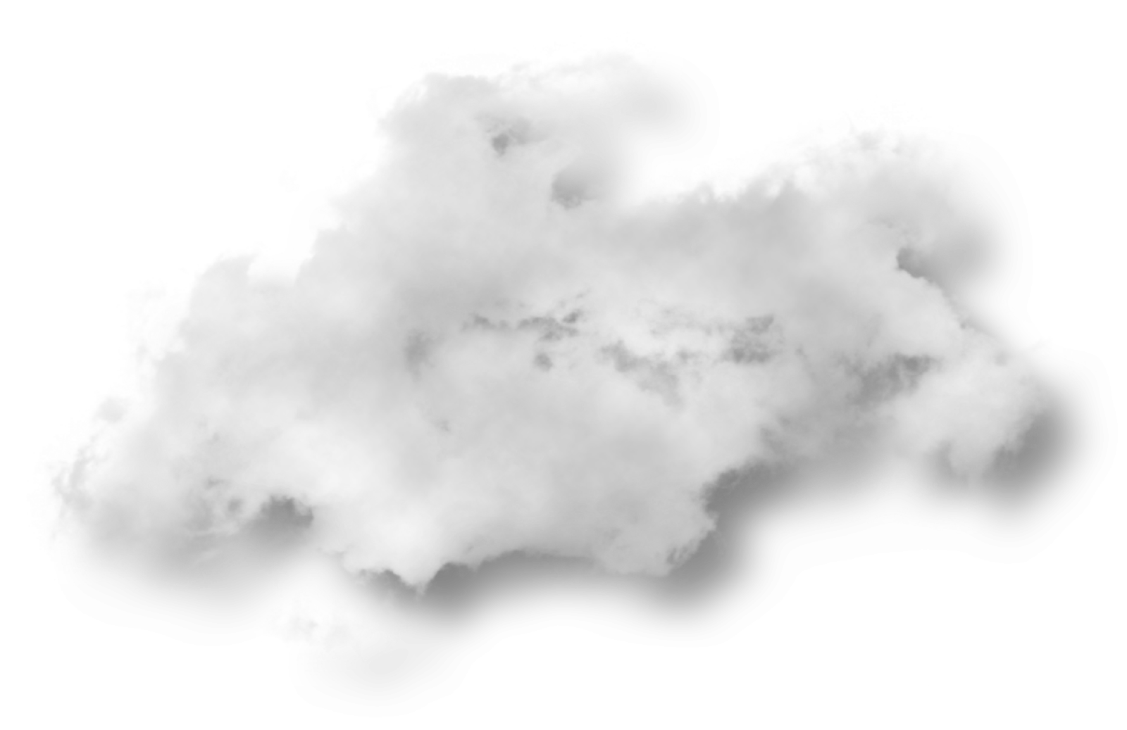 a cloud on a white background