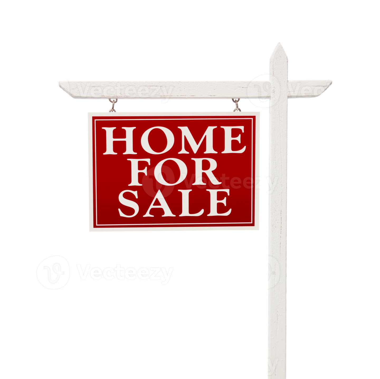a home for sale sign on a white background