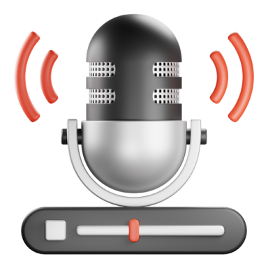 an image of a microphone on a white background