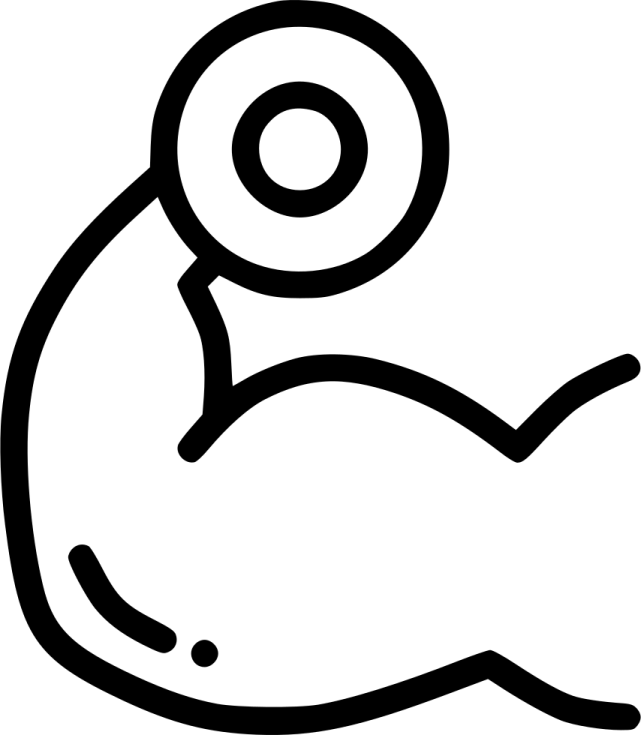 a black and white drawing of a man's torso