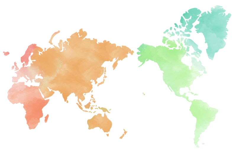 watercolor world map png