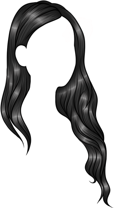 a drawing of a woman's hair