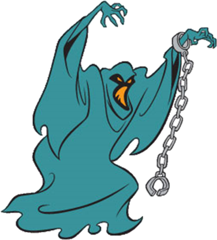a cartoon character with a chain around his neck
