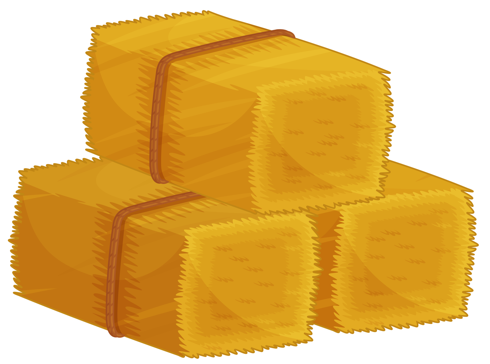 a stack of hay