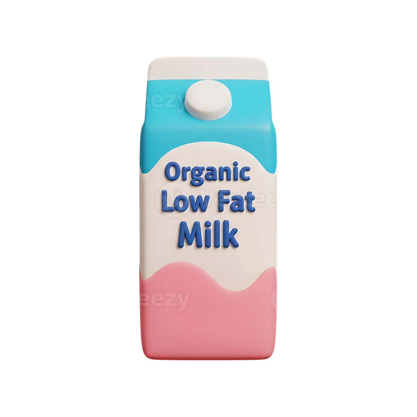 a bottle of milk with the words organic low milk on it