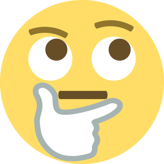 a smiley face with an open mouth