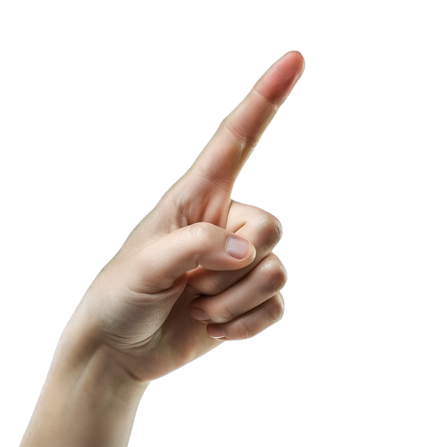 a woman's hand is pointing at the camera