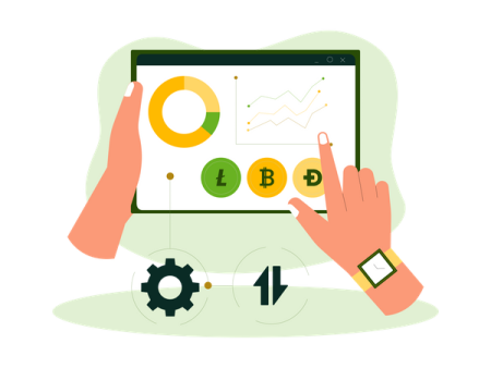 two hands holding a tablet with graphs on it