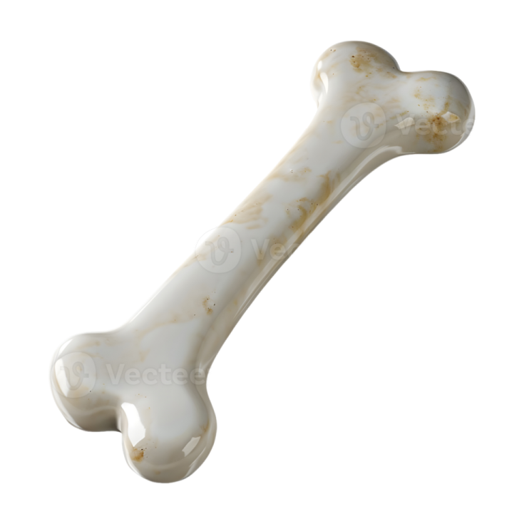 A bone on a white background