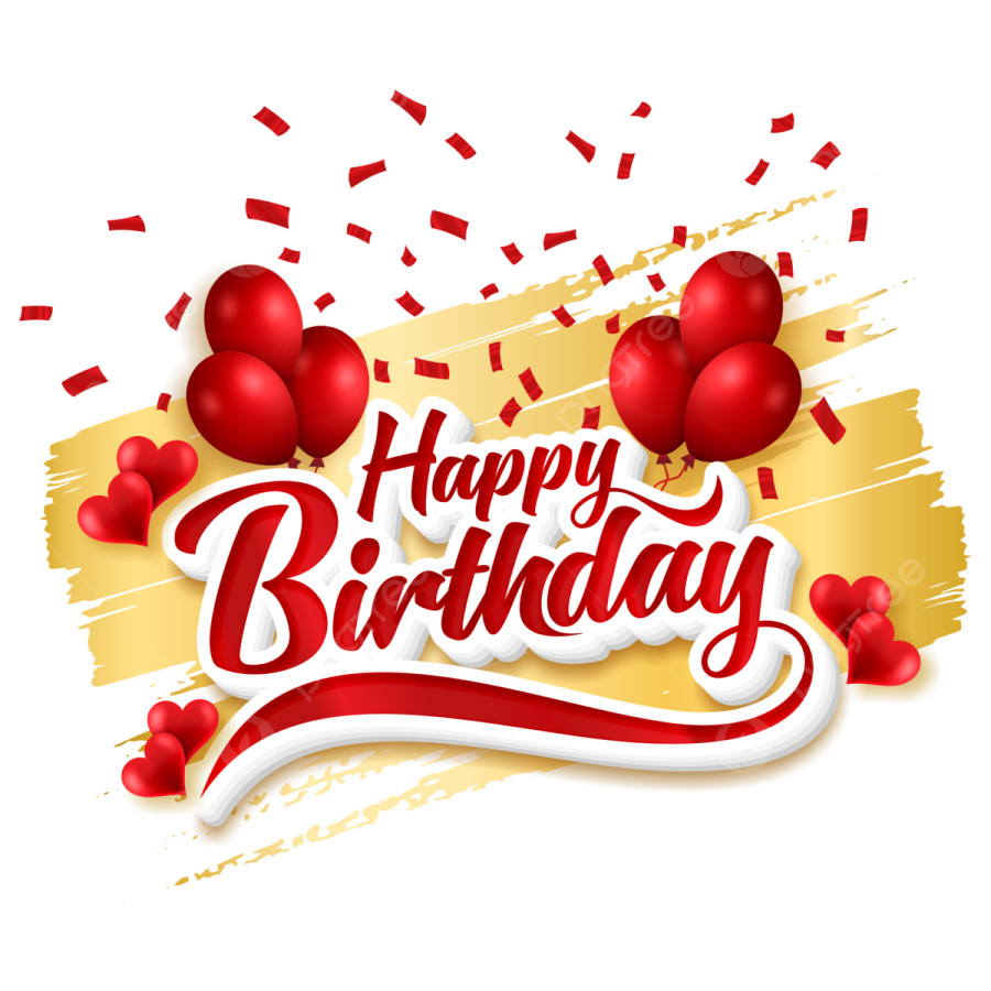 a happy birthday card with balloons and cons