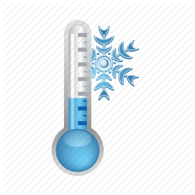 a thermometer with snow flakes on it
