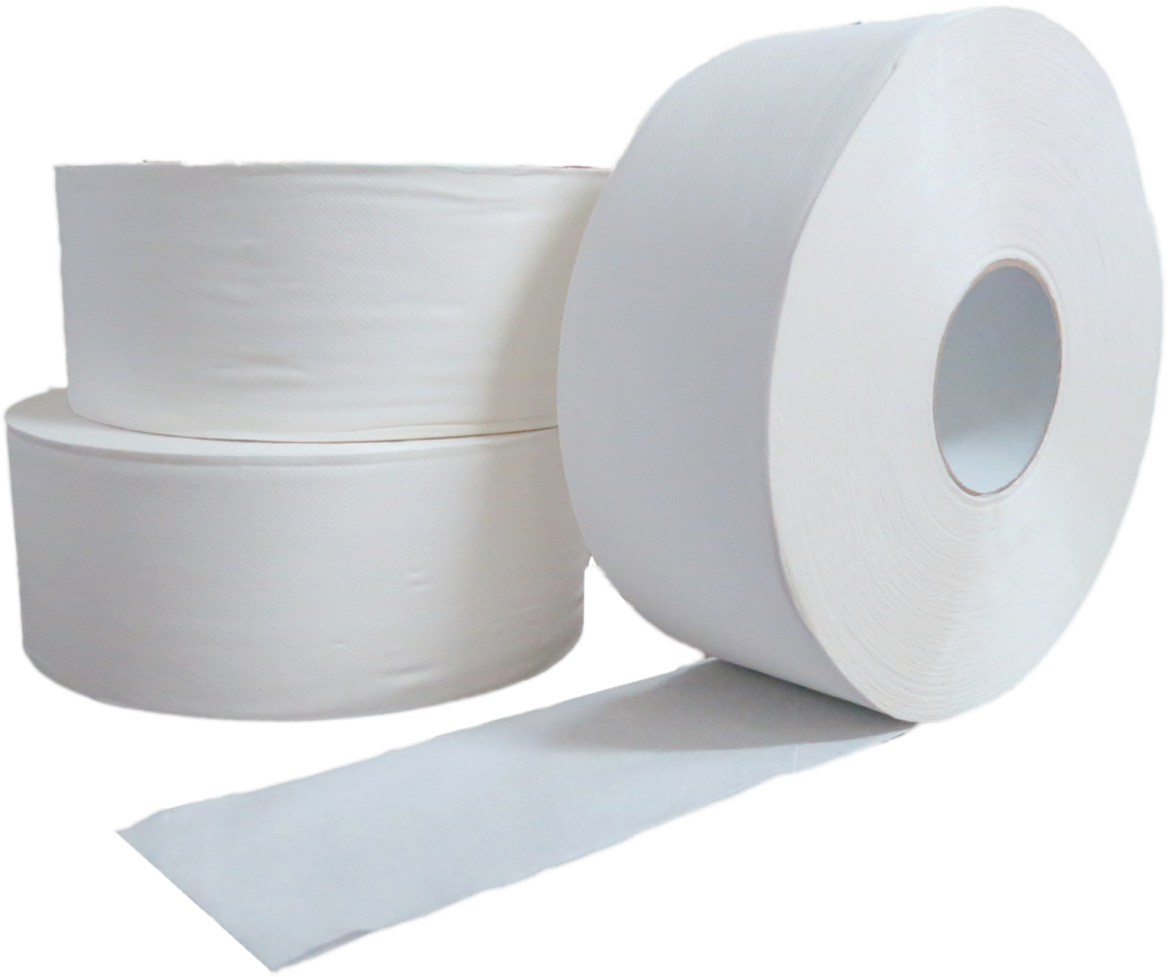 a roll of toilet paper on a white background