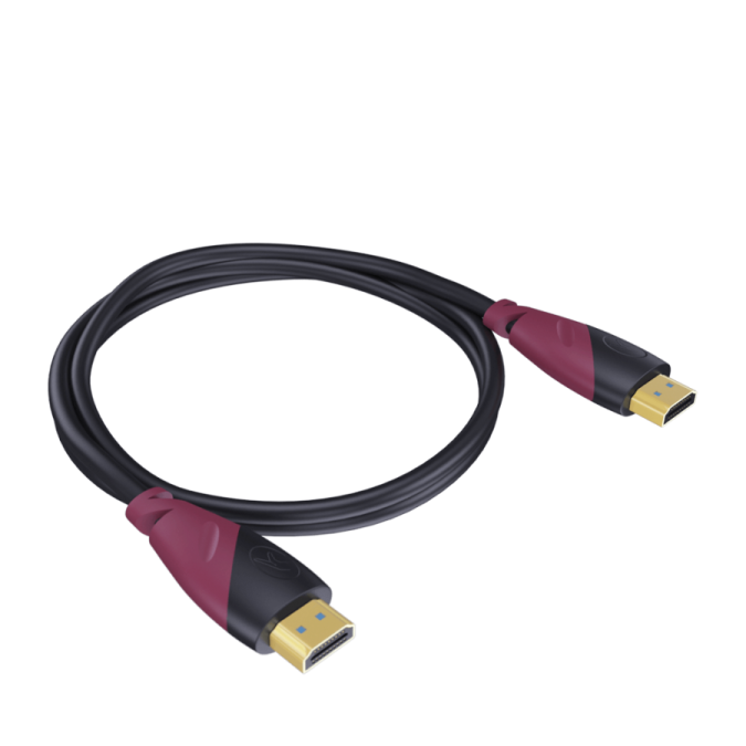 a black and red usb cable