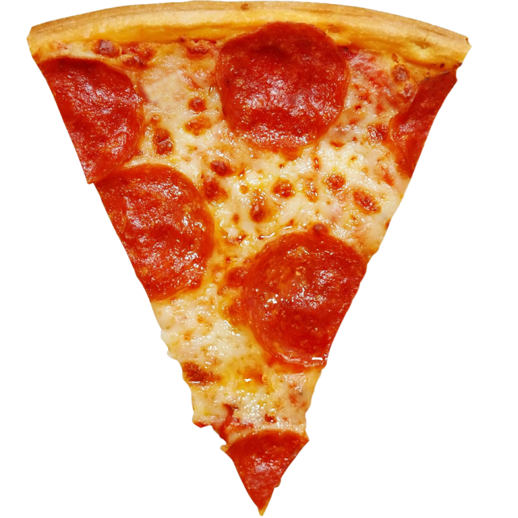 a slice of pizza