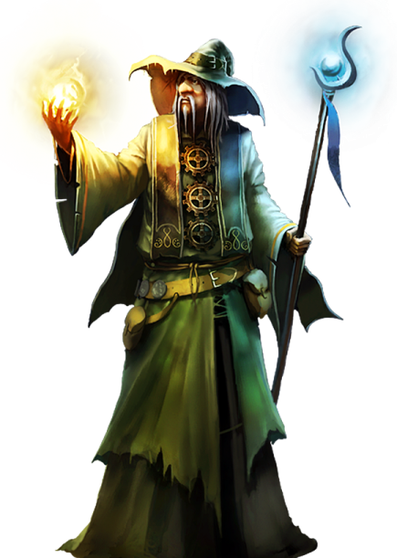 an image of a man with a staff