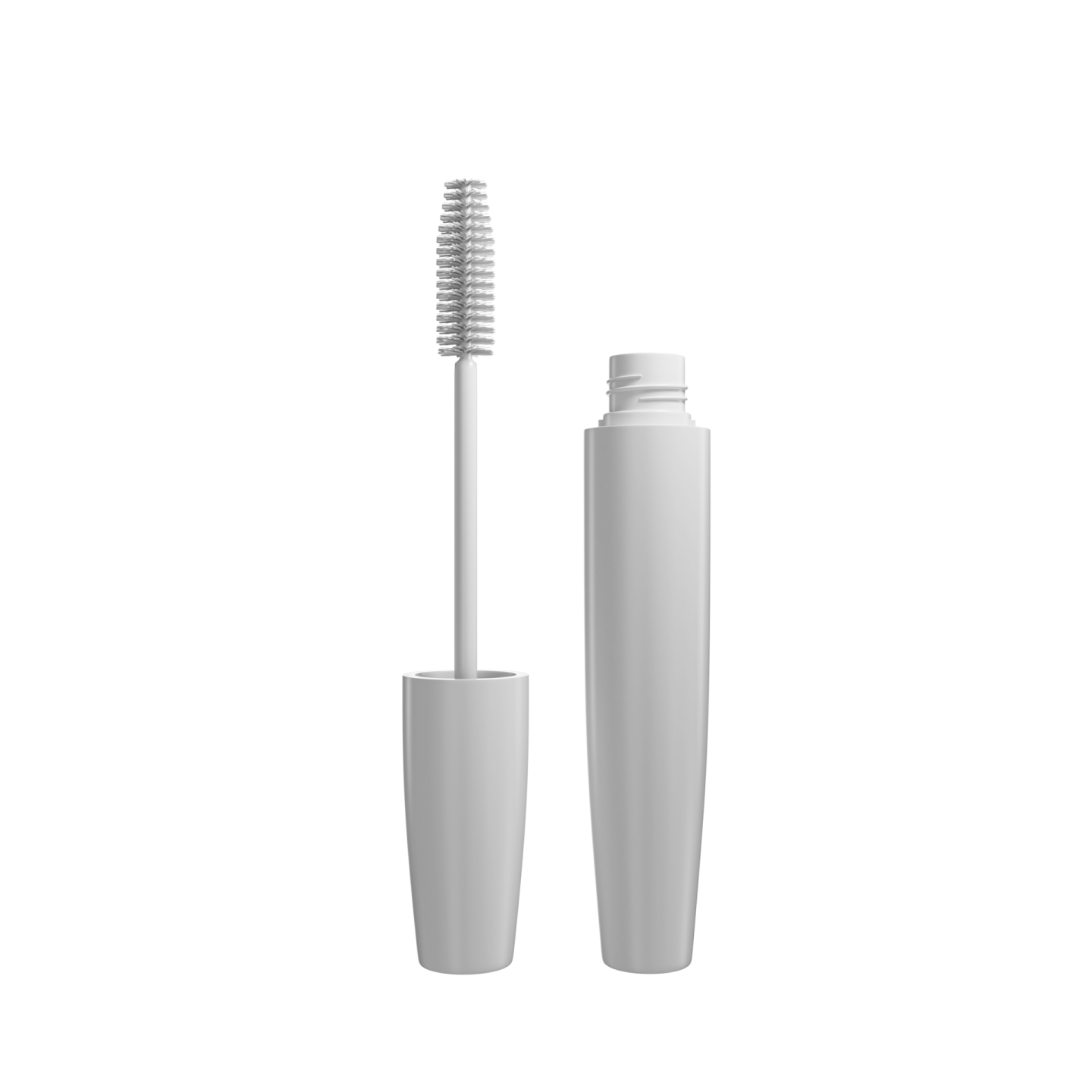 a white mascara with a long brush on it