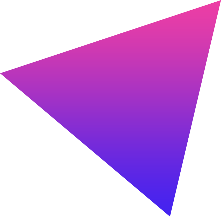 a purple triangle on a white background