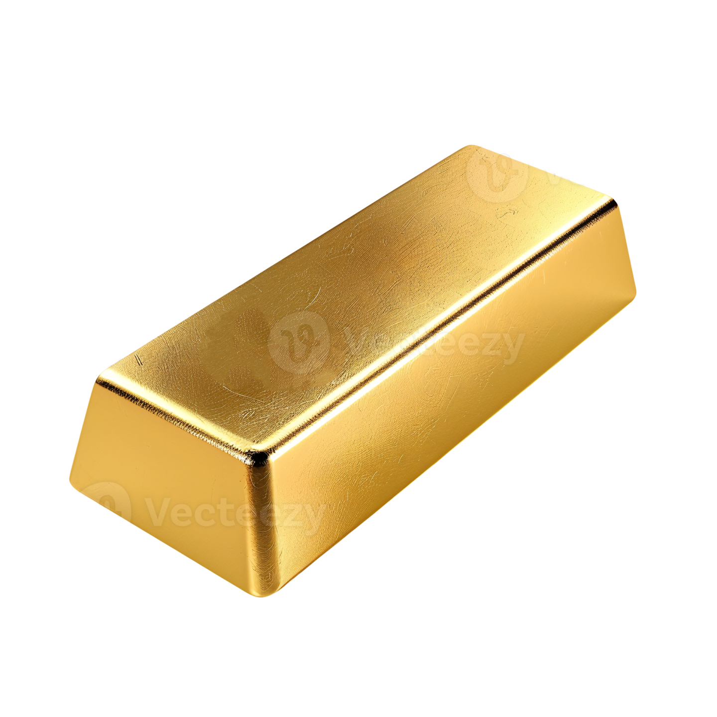 gold bar on white background