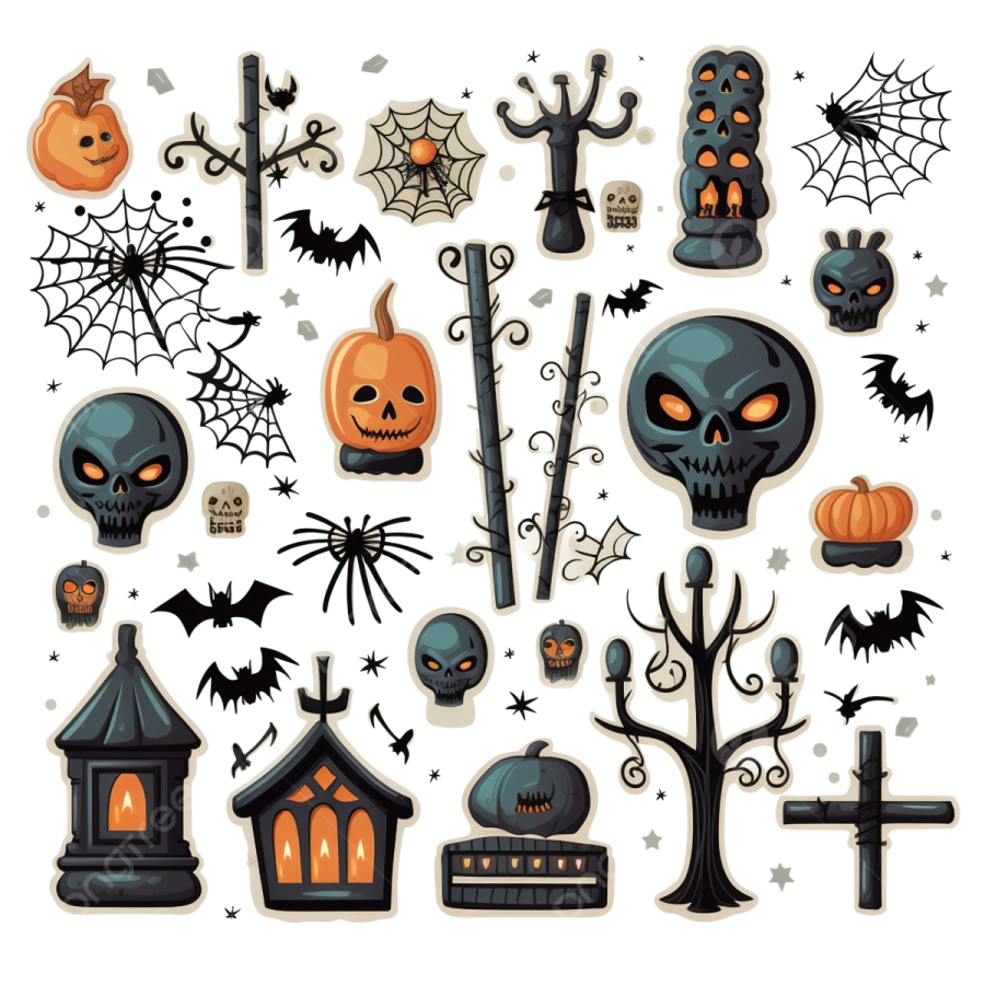 a set of halloween icons