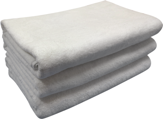 a stack of towels on a white background