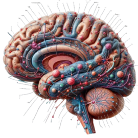 a diagram of the human brain