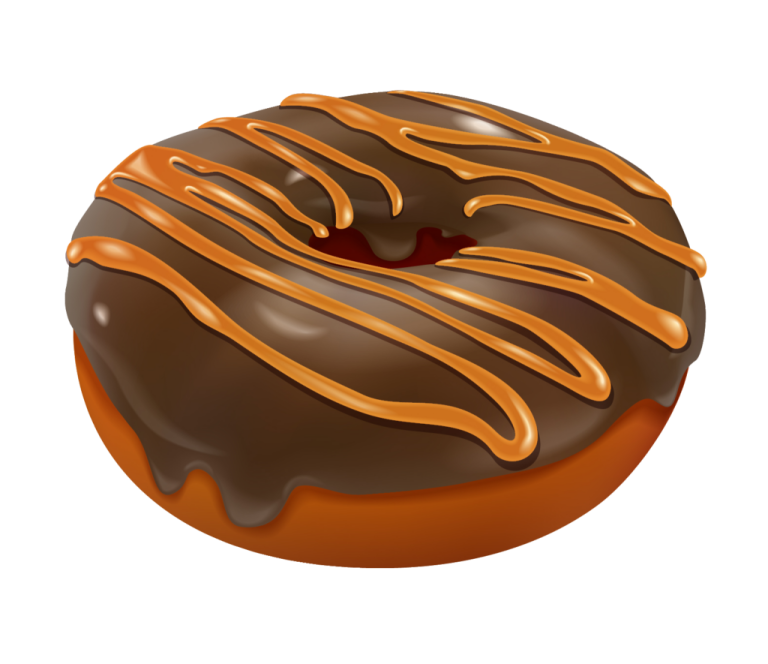 a chocolate covered donut