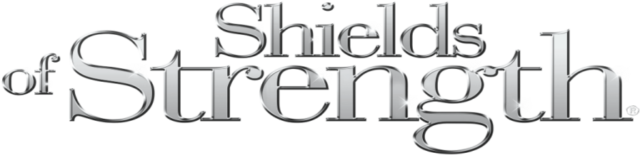 the words shed strength on a white background