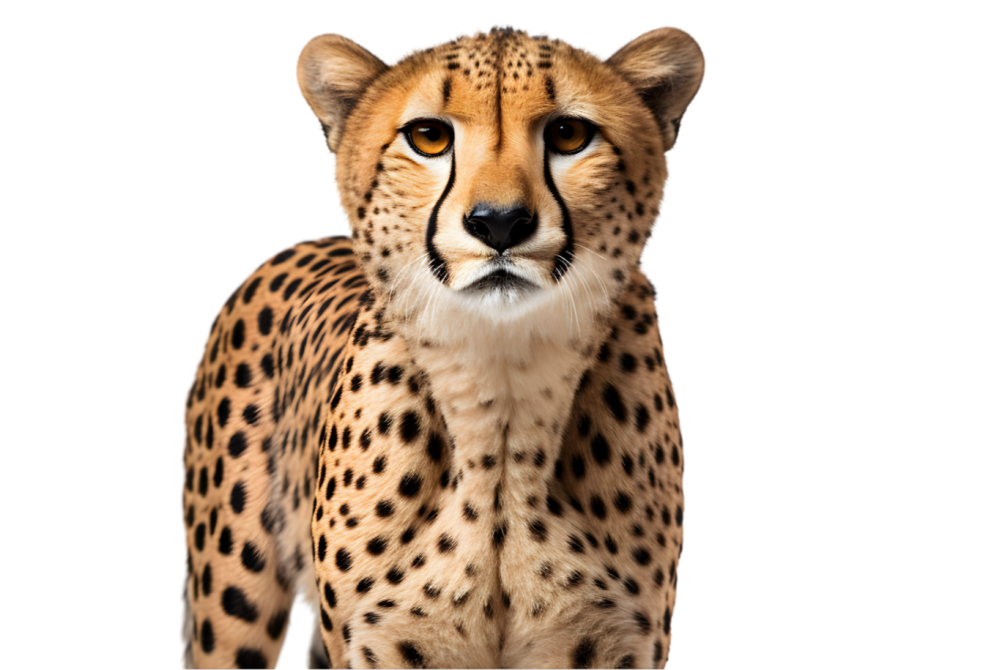 a close up of a che spotted che hypostecus cat