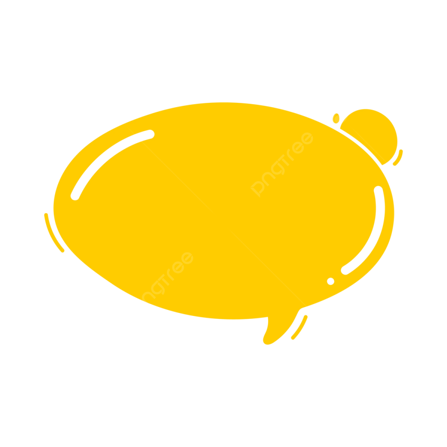 a yellow speech bubble icon